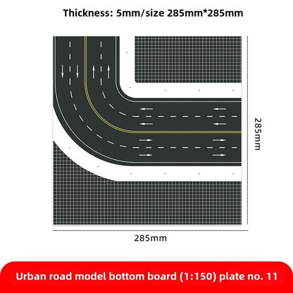1/150 Building Model City Road Building DIY Scene Display Model Gifts