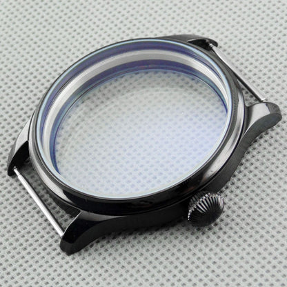 44mm Stainless Steel Watch Case Fit For Seagull ST3600 ETA 6497 6498 Movement G