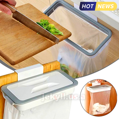 Base Sujetador Con Tapa Elimina Olores Bolsa Portatil De Plastico Colgar Basura