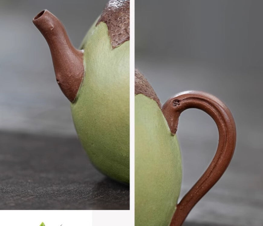 180cc Chinese Yixing Handmade Zisha Teapot Duan Ni Eggplant Hu Gongfu Tea Pot