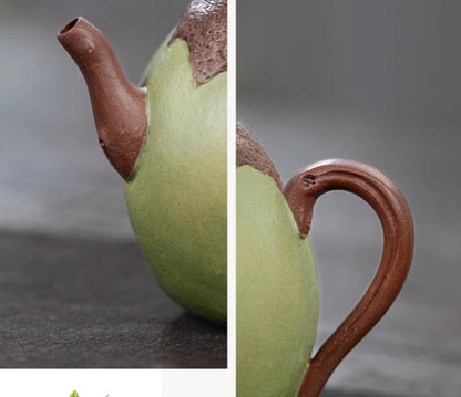 180cc Chinese Yixing Handmade Zisha Teapot Duan Ni Eggplant Hu Gongfu Tea Pot