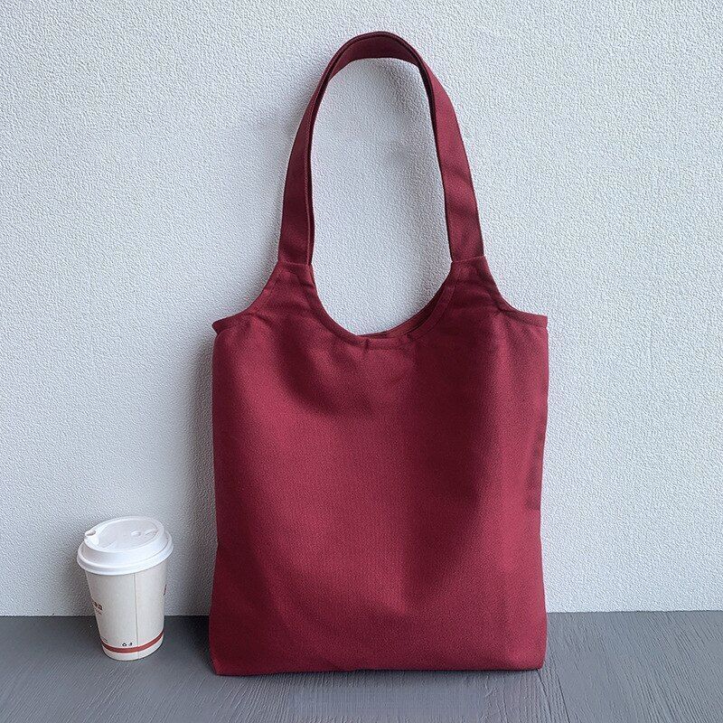 Canvas Totes Large Shoulder Bags Shopping Purse Handbag Tote Pouch 42*38 CM Bags