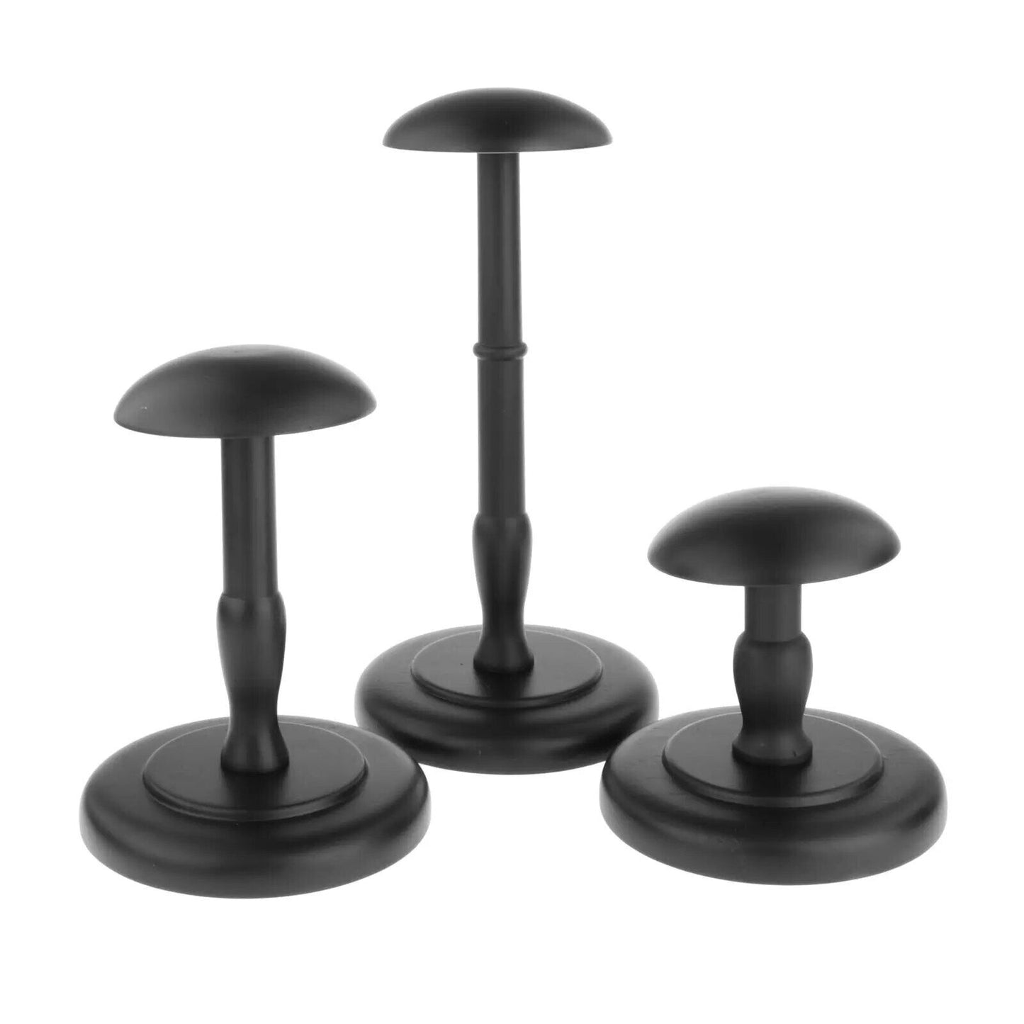 Wooden Mannequin Shop Salon Dummy Head Wig Hair Toupee Display Holder Cap Stands