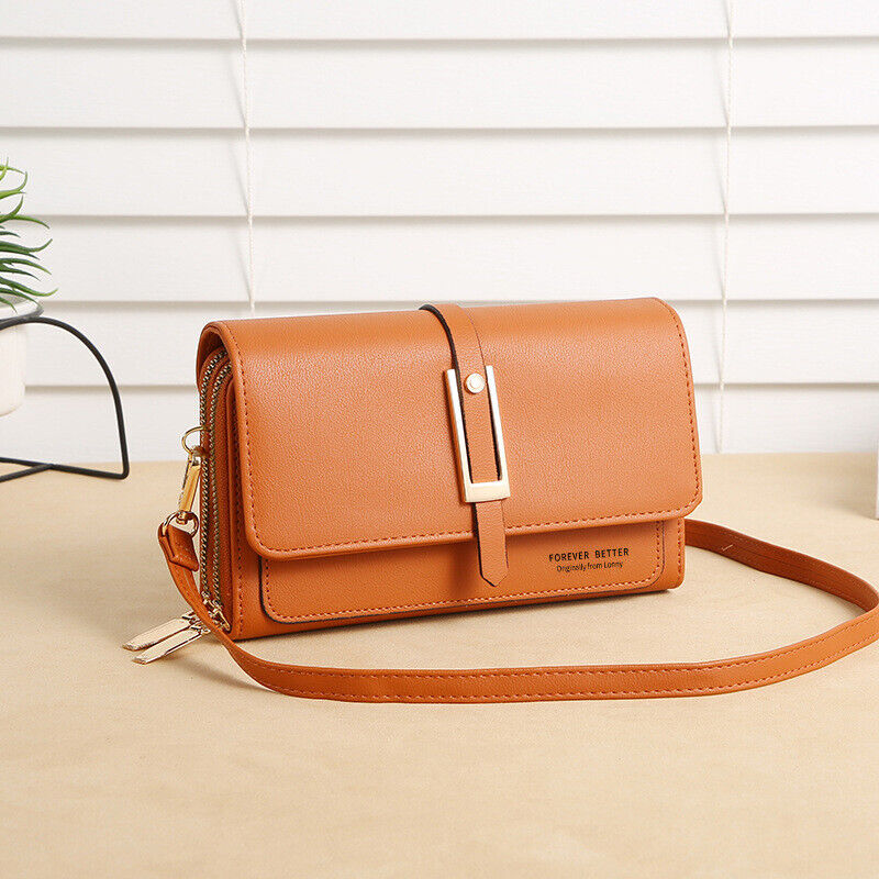 Crossbody Bags for Women Girl PU Leather Purses Handbags Letter Print Bag