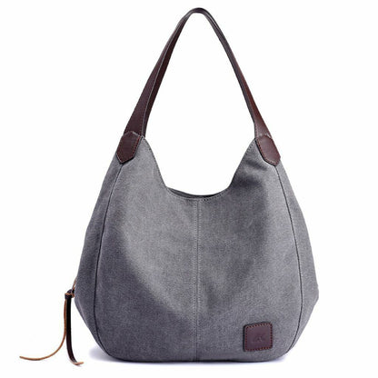 Women Large Canvas Handbag Shoulder Bag Travel Messenger Tote Purse Hobo Bags