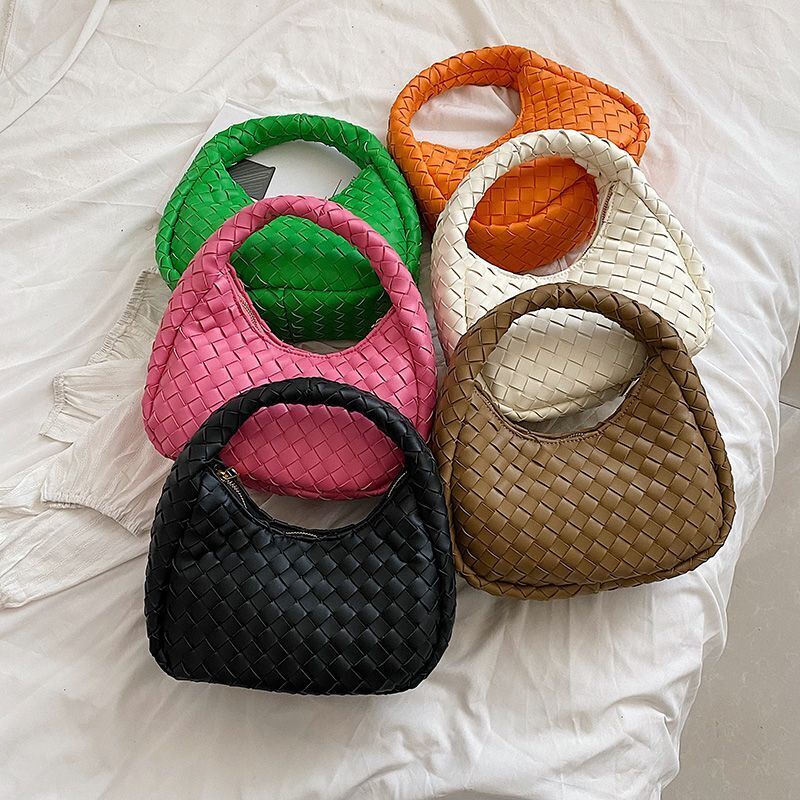 Small SYNTHETIC Leather Woven Tote Bags Shoulder Bag Fashion Summer Handbags Sac