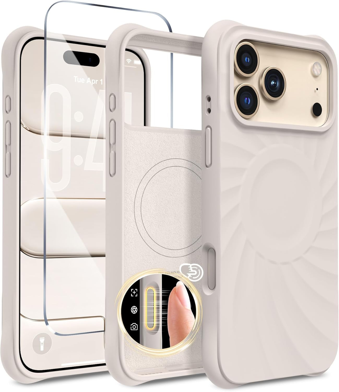 Magnetic for Iphone 17 Pro Case 6.3", Compatible with Magsafe, [Integrated Silic