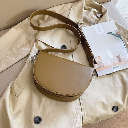 Saddle Bag Leather Shoulder Bags Women Ladies Crossbody Bag Handbags