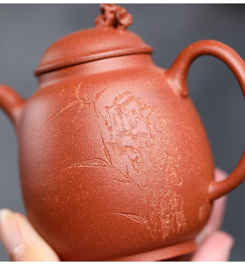 150cc chinese Yixing Handmade Zisha teapot JiangPoNi ShiYun Gongfu Tea Pot