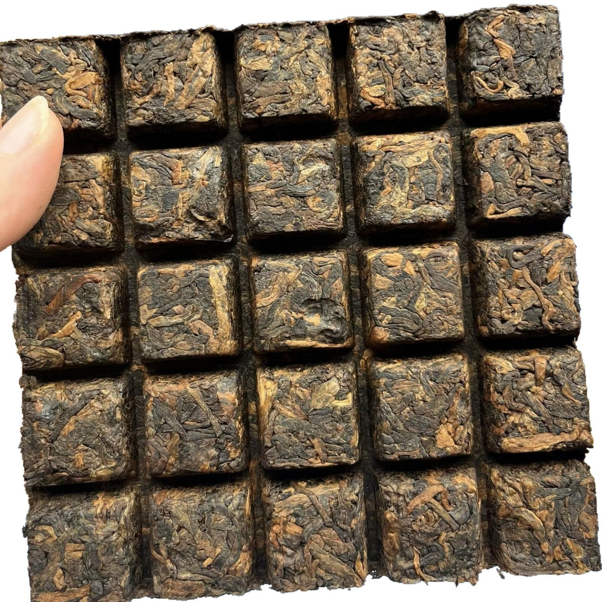 200g Ripe Pu'er Brick Yunnan Menghai Bingdao Big Leaf Compressed Dried Leaf Tea