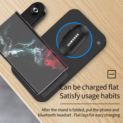 15W Wireless Charger Station +Charging Adapter For Samsung Gear S3 frontier /LTE