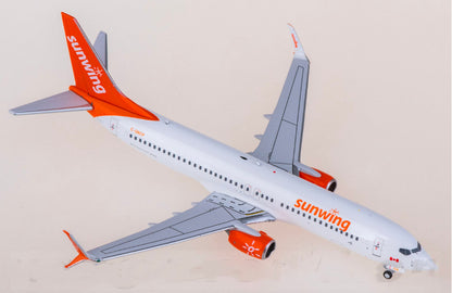 1:400 AeroPolaris Sunwing Airlines B737-800 Passenger Airplane Diecast Model