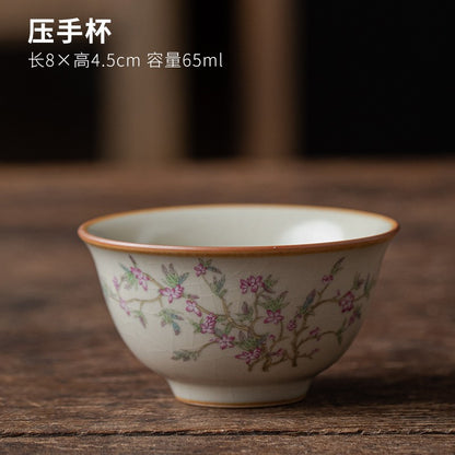 1pc Ru Kiln Master Cup Single Cup Tea Cup Ceramic Tea Cup