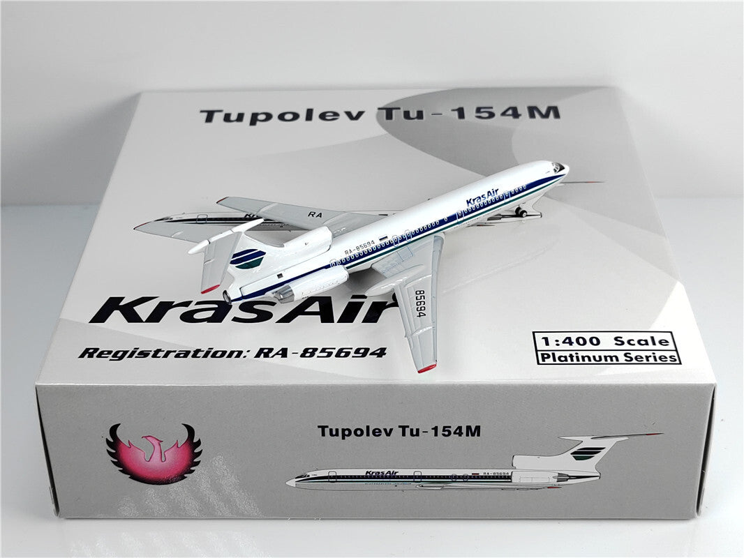 1:400 Phoenix Kras Air Tupolev Tu-154M Airplane Diecast Aircraft Plane Model