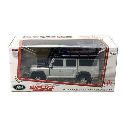 1:32 Diecast 2010 Land Rover Defender Metal Car Model Toy Door Open Sound Light
