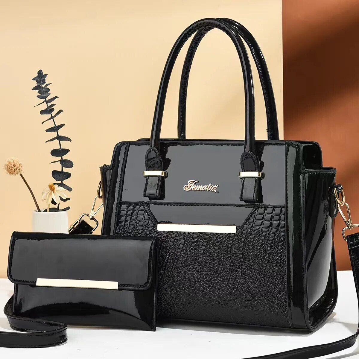 Crossbody Composite Bag PU Single Shoulder Tote Bags Women Handbags