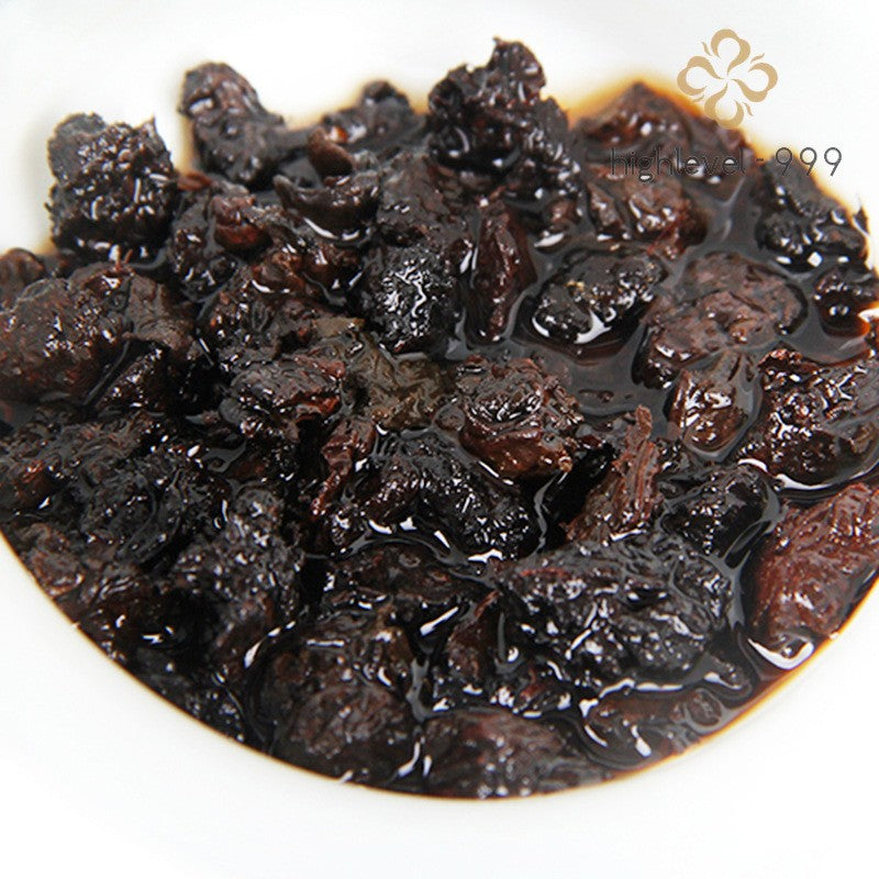 500g Ripe Pu'er Tea Brick Yunnan Menghai Banzhang Ancient Tree Compressed Tea