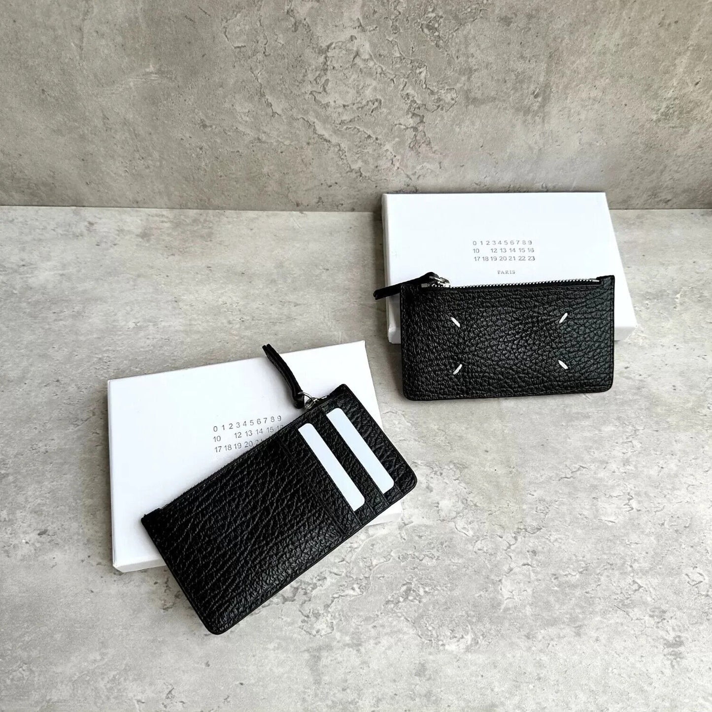 Head Layer Cowhide Card Bag Wallet Men's Women's Black Money Clip Money Bag