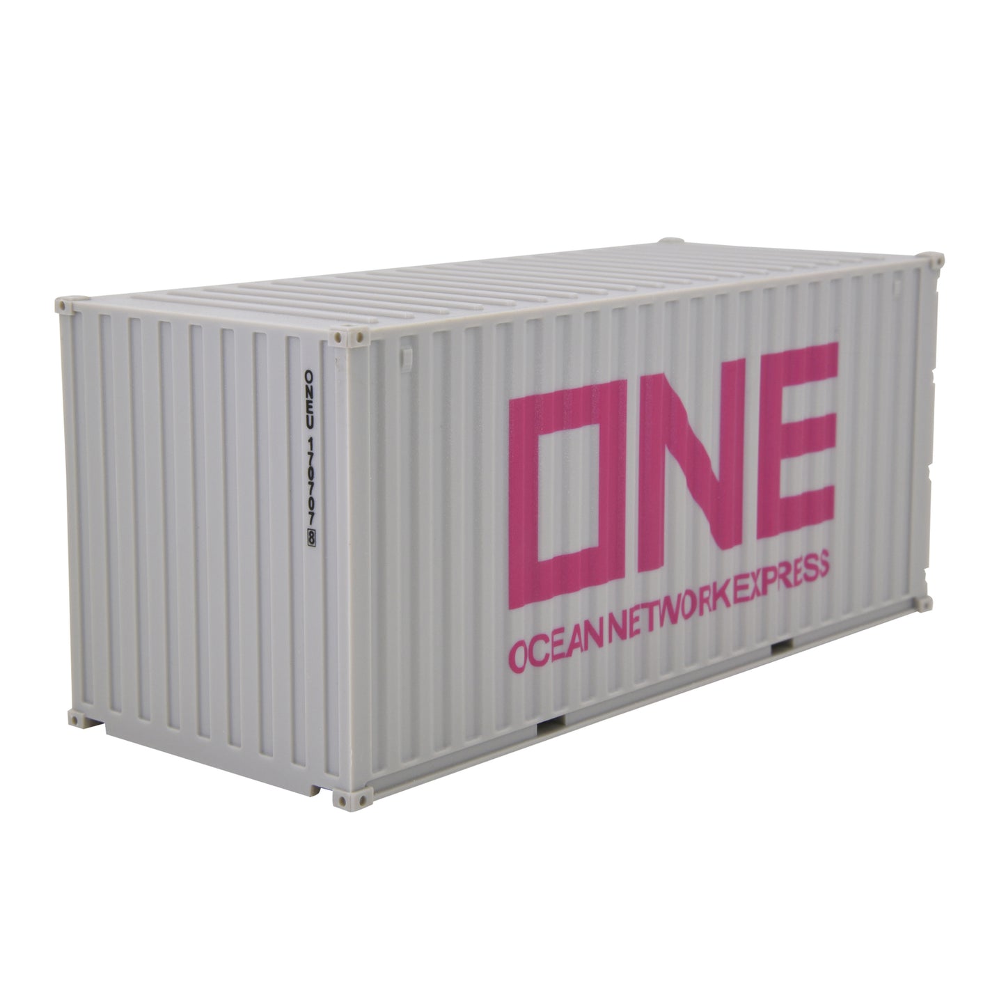 1:35 ONE Gray 20GP Shipping Container Model Plastic Office Home Decorate Toy