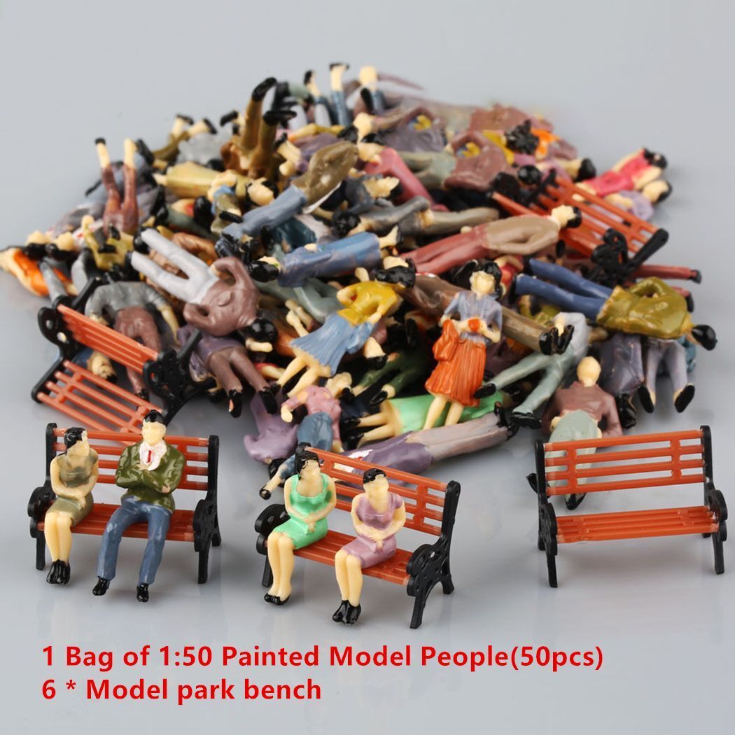 Artificial Miniature Tree 20-70Pcs Plastic Train Scenery Railroad Building Decor