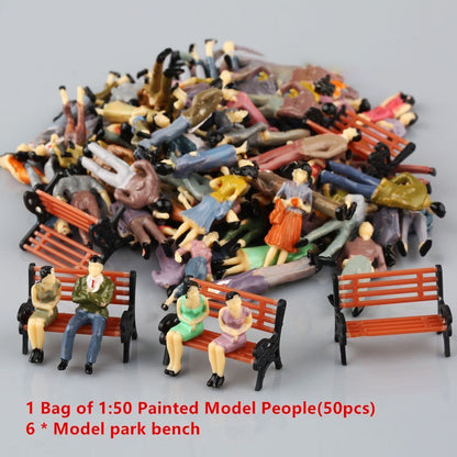 Artificial Miniature Tree 20-70Pcs Plastic Train Scenery Railroad Building Decor