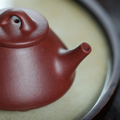 90ml Small Kungfu Tea Pot Real Yixing Zisha Dicaoqing Shipiao Pot Handmade Pots