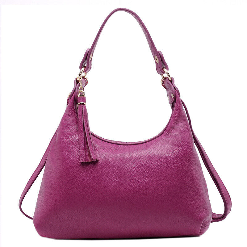 100% Genuine Leather Women's Classic Handbag Crossbody Shoulder Bag Satchel Tote