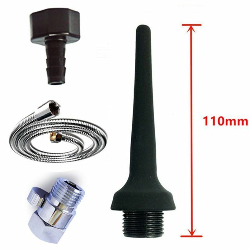 Shower Nozzle Silicone Enema Healthy Rectal Anal Syringe Douche System Vaginal