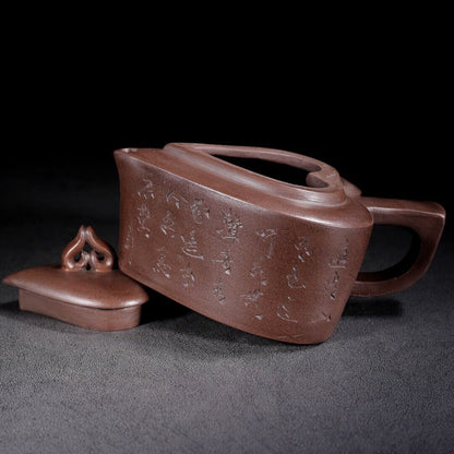 Vintage Chinese Yixing Purple Clay Teapot Zisha Ceremony Exquisite Gift Teaware