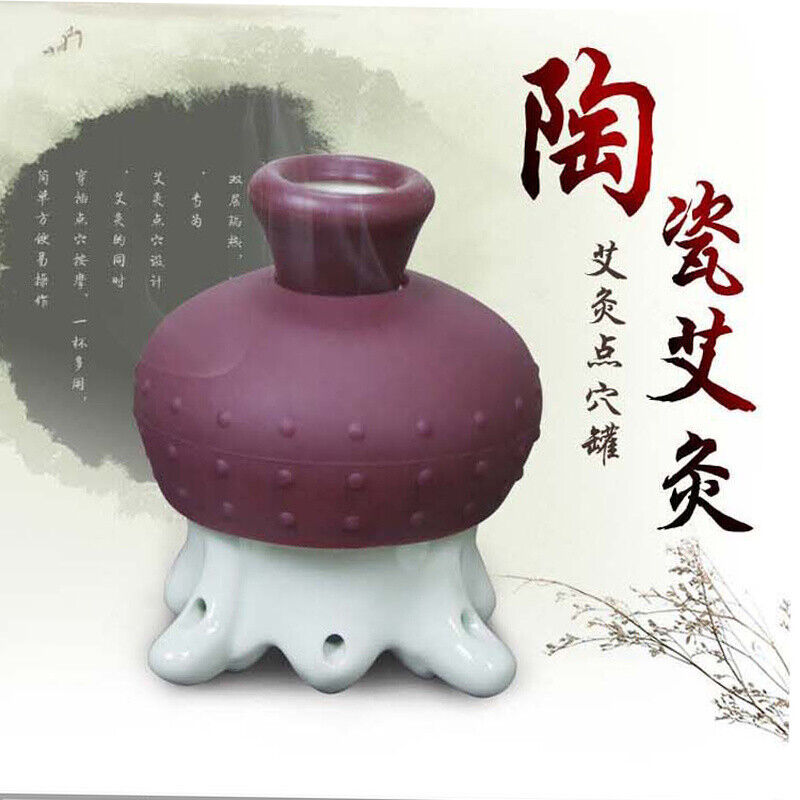 Head Therapy Moxibustion Apparatus Portable moxa Household Ceramic Pot Massage艾灸