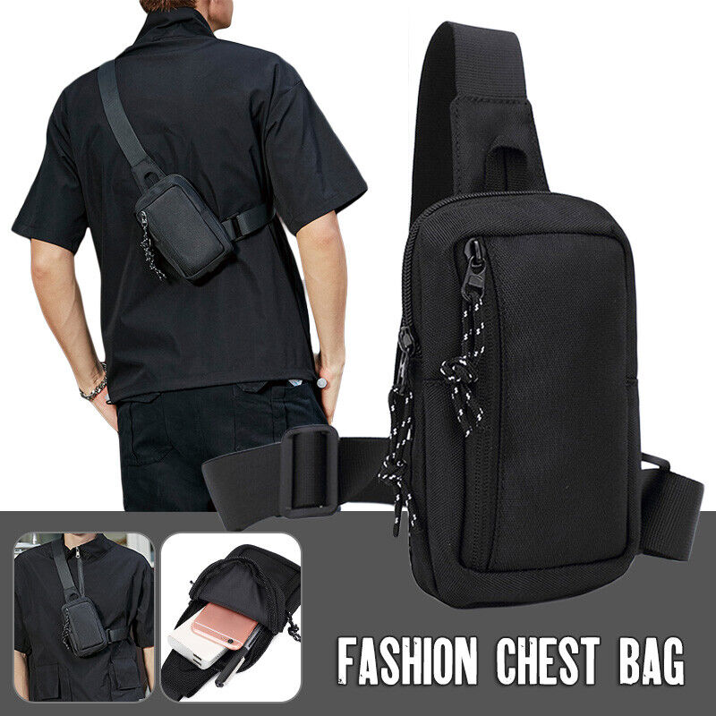 Men's Mini Chest Bag Outdoor Travel Sport Shoulder Sling Backpack Cross Body Bag