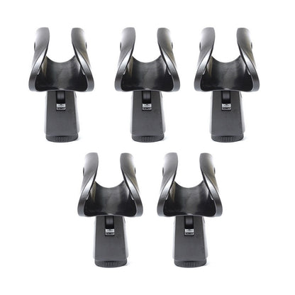 5PCS Universal Microphone Clips Clamp Holder Kit For Wired / Wireless Mic Stand