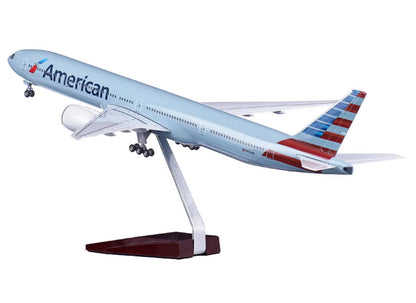 1:157 47CM American BOEING 777-300ER Airplane Landing Gear Resin Aircraft Model