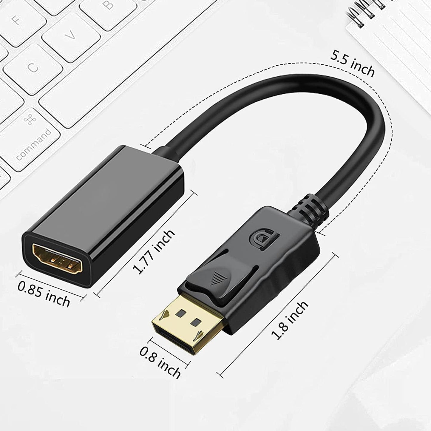 DP Displayport Male to HDMI Female Cable Converter Adapter for PC Desktop Lot