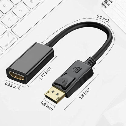 DP Displayport Male to HDMI Female Cable Converter Adapter for PC Desktop Lot
