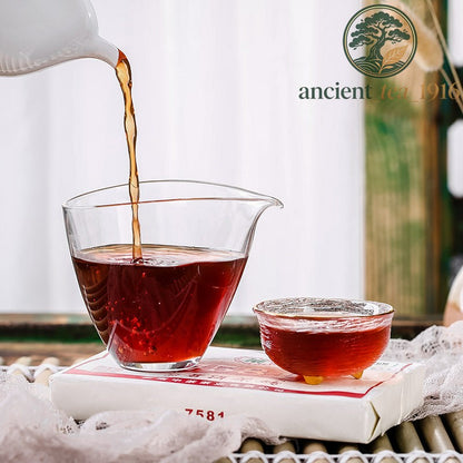 250g 2020 CHINATEA COFCO Brand 7581 Pu-erh Tea Brick Ripe Puer Tea Brick Puerh
