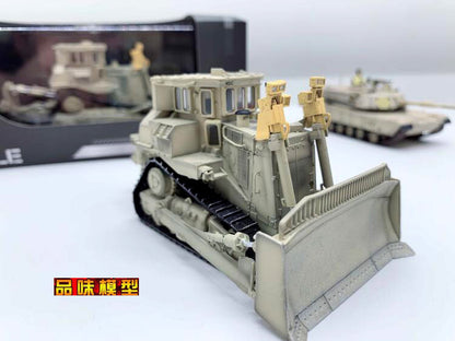 1/72 US Army D9R Armored Engineering Bulldozer Model Sand Color Coating