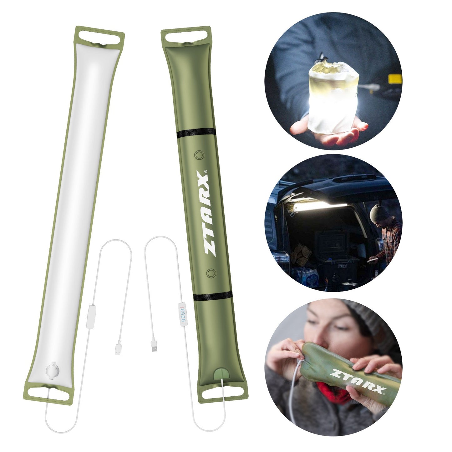 Camping Solar Inflatable Light Folding Waterproof Magnetic Solar Camping Light