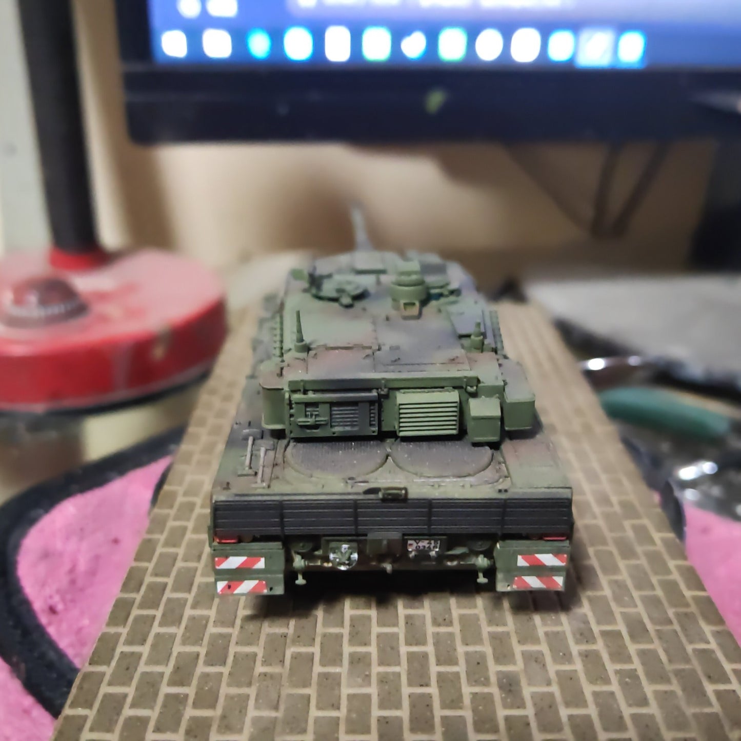 3D Printed 1/72 Germany Leopard 2A7 Tank Finished Product