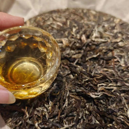 357g Yunnan Sheng Pu-erh Tea Cake Duoyi Gao Gan Raw Puerh Cake Tea Pu'er Raw Tea