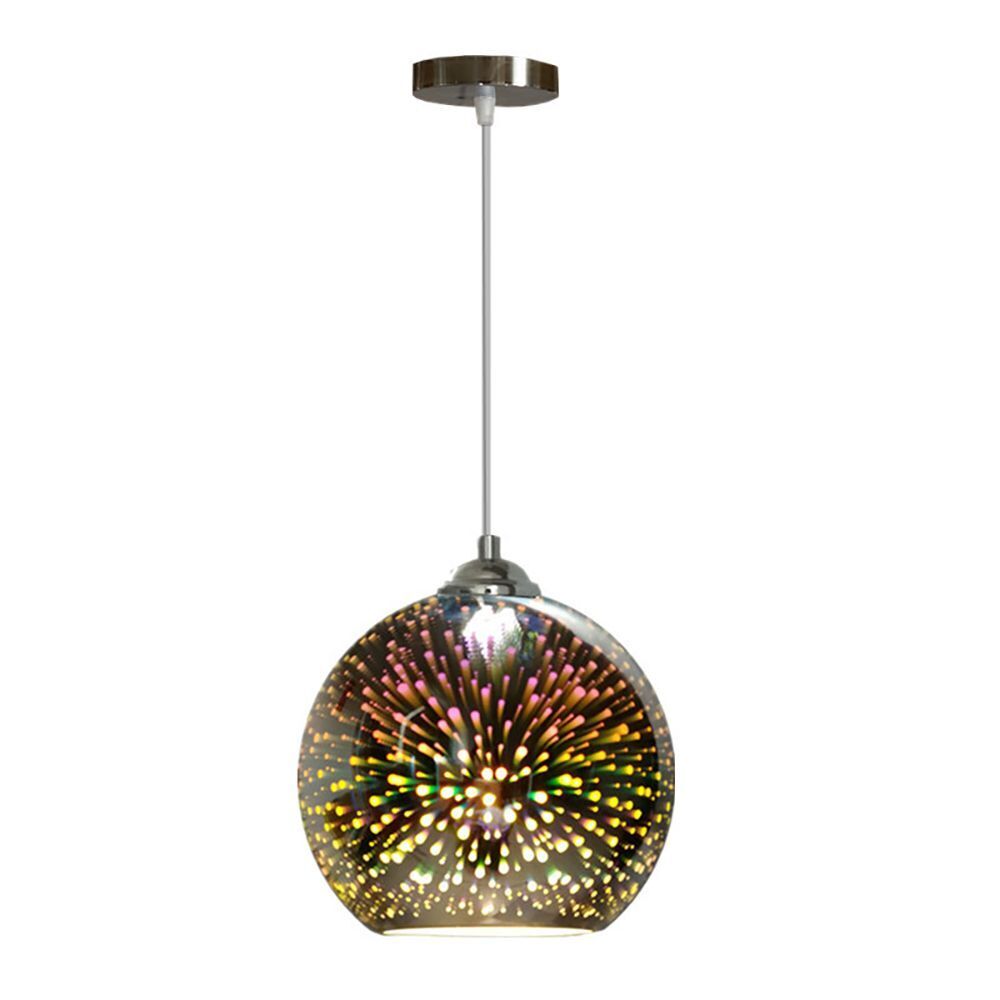 Pendant Lights Chandelier Ceiling Glass LED Colorful 3D Fireworks E27 Lamps 20cm