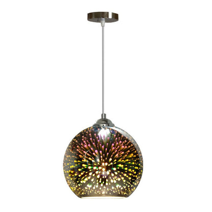 Pendant Lights Chandelier Ceiling Glass LED Colorful 3D Fireworks E27 Lamps 20cm
