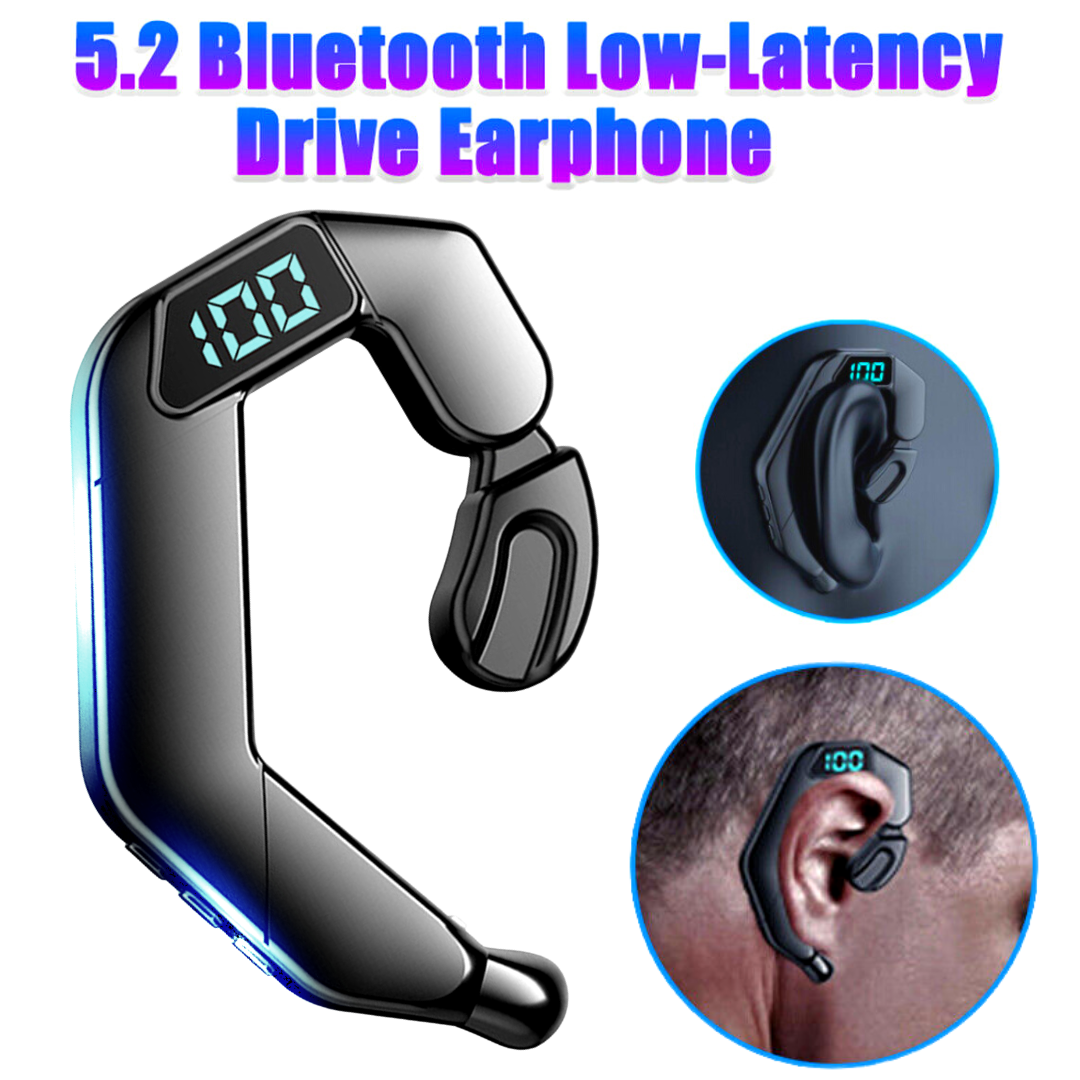 Wireless Bluetooth Headset 5.2 Earpiece Earbuds Noise Cancelling Driving Trucker