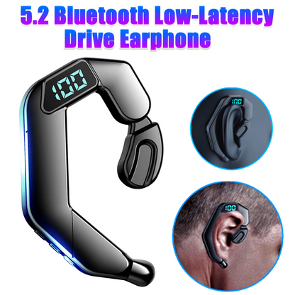 Wireless Bluetooth Headset 5.2 Earpiece Earbuds Noise Cancelling Driving Trucker
