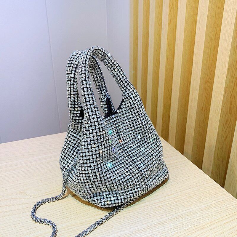 2022 New Bag Women Handbags Mesh Shoulder Crossbody Bags Evening Party Purse