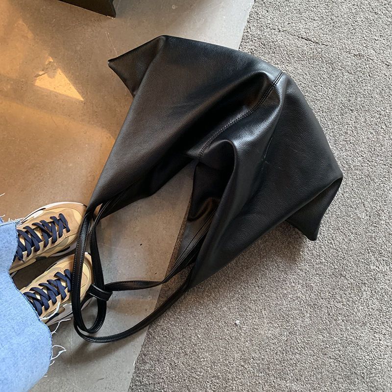 Patchwork Shoulder Bags Soft Leather Handbags Large Hobo Tote Purse 66*1*30 CM
