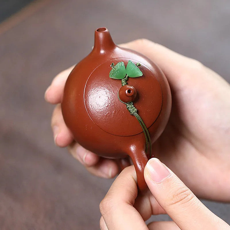 110ml Chinese Yixing Tea Infuser Kettle Handmade Zisha Tea Set
