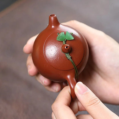 110ml Chinese Yixing Tea Infuser Kettle Handmade Zisha Tea Set
