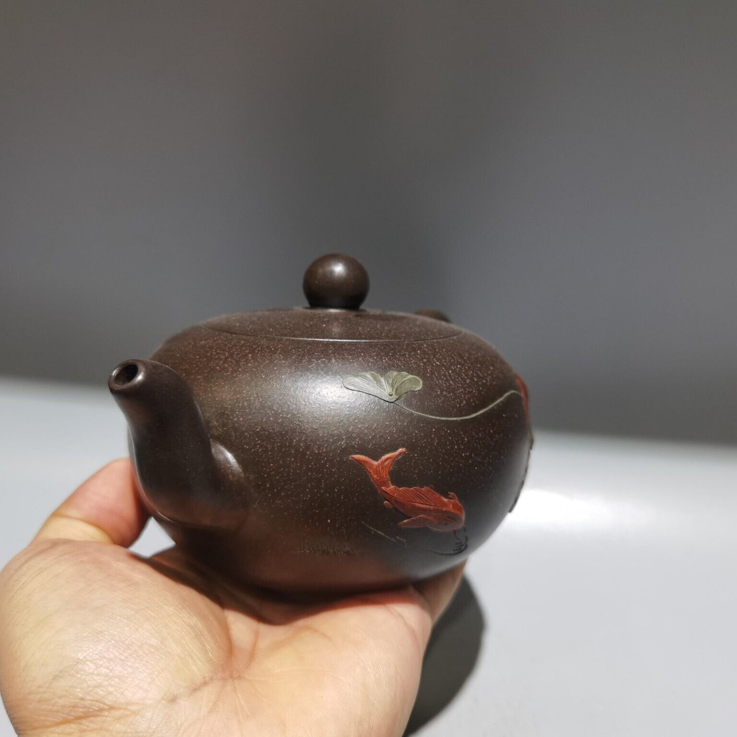 vintage chinese yixing purple clay teapot zisha ceremony kung Household tea set