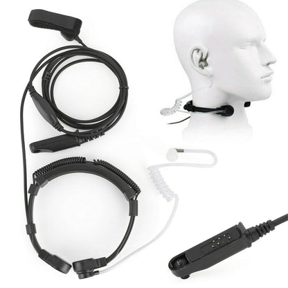 Acoustic Tube Throat Vibration Mic Headset For Baofeng UV-9R Plus BF-9700 GT-3WP